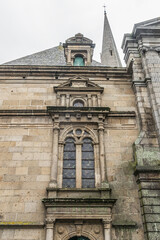 Fototapeta premium Saint-Malo Cathedral (Cathedrale Saint-Vincent-de-Saragosse de Saint-Malo). Saint-Malo is a walled port city in Brittany (prefecture Ille-et-Vilaine) in northwestern France on English Channel.