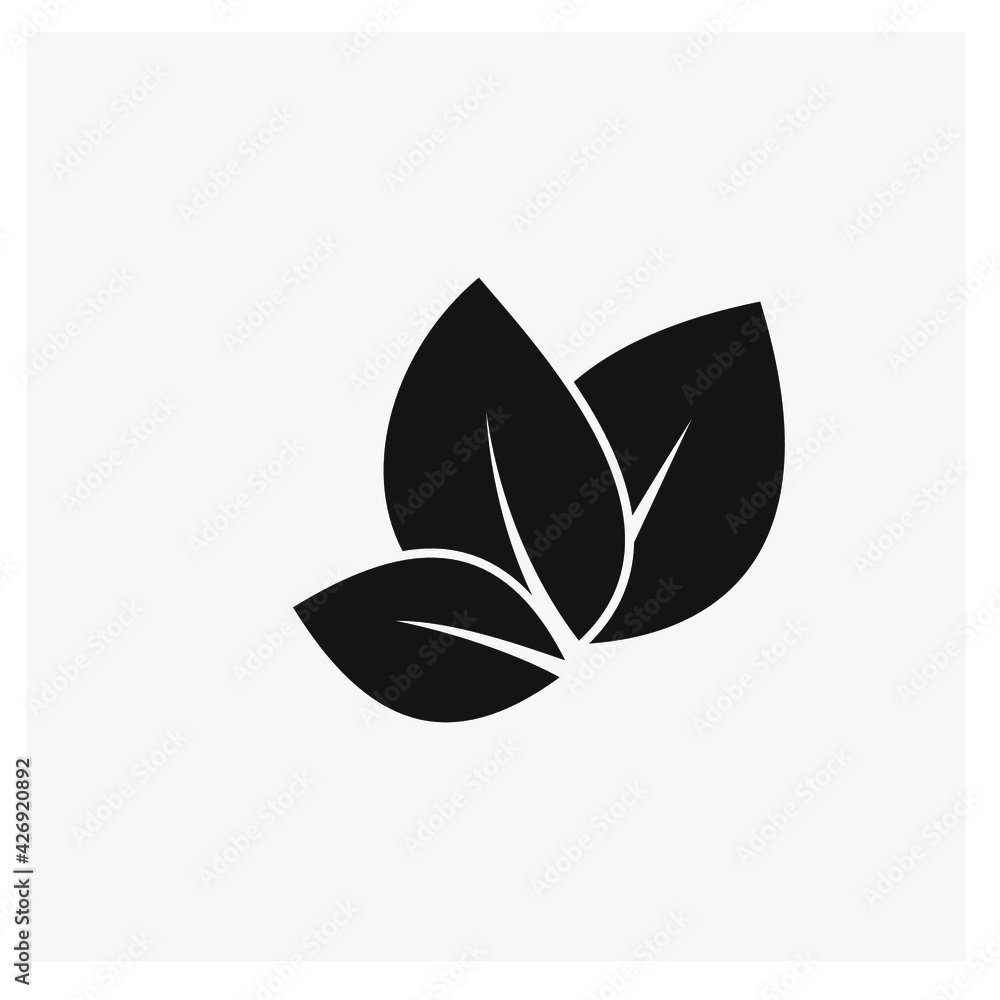 Poster leaf vector icon. editable stroke. linear style sign for use on web design and mobile apps, logo. sy