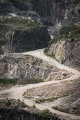 road in a quarry in Uruguay