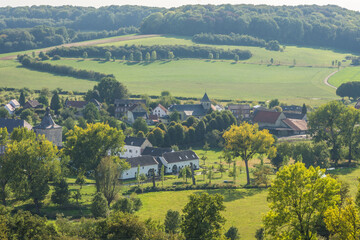 Beautiful landscape of dutch village Schin op Geul in Province Limburg