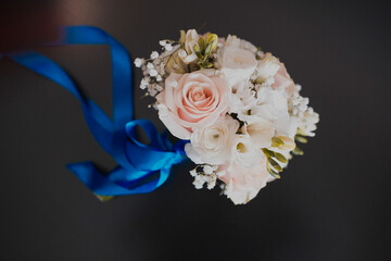 bridal bouquet. beautiful bouquet of flowers. wedding concept
