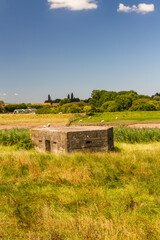 World War II Pillbox on a sunny day.