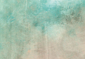 Splash effect in the wall background with turquoise color. Line on the texture detail.