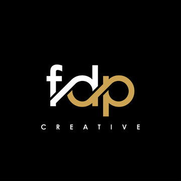 FDP Letter Initial Logo Design Template Vector Illustration