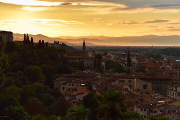 Fototapeta na wymiar Sunset in Firenze