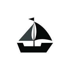 illustration vector graphic Ship icon template	