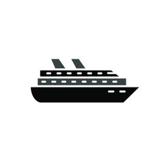 illustration vector graphic Ship icon template	
