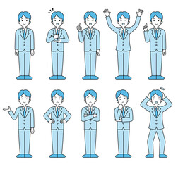 ビジネスパーソンのセット：全身