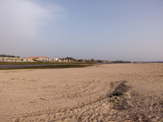 The marginal riverside, along the mouth of the Cavado River in Esposende, Portugal.