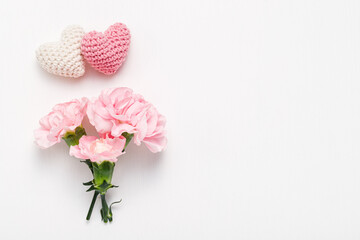 カーネーションとハート