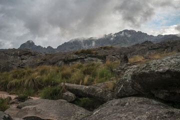 mountains surrounded by fog