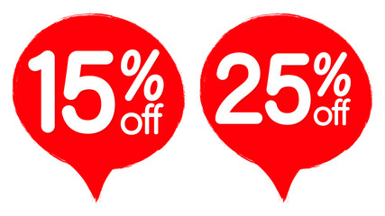 Set Sale banners design template, discount tags, online store promotion icons, vector illustration