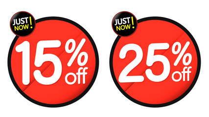 Set Sale banners design template, discount tags, online store promotion icons, vector illustration