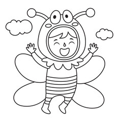 Line Art Drawing For Kids Coloring Page