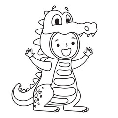 Line Art Drawing For Kids Coloring Page
