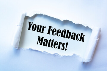 Text sign showing Your Feedback Matters