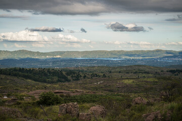 panoramic view of the Punilla Valley, Córdoba, Argentina
