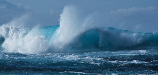 Wave breaking on the sea