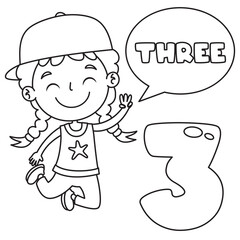 Line Art Drawing For Kids Coloring Page