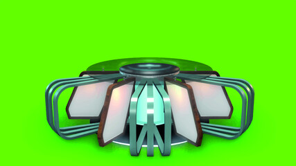 Virtual TV Studio News Desk. 3d Rendering. This background was created in high resolution with 3ds Max-Vray software. You can use it in your virtual studios.