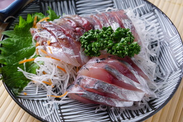 鯵の刺身　和食