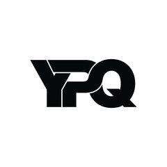 YPQ letter monogram logo design vector