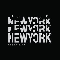 Vector illustration of letter graphics, NEWYORK, creative clothing, perfect for the design of t-shirts, shirts, hoodies, etc.