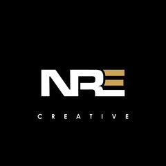 NRE Letter Initial Logo Design Template Vector Illustration