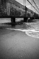 Water under a pier