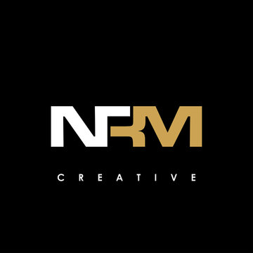 NRM Letter Initial Logo Design Template Vector Illustration