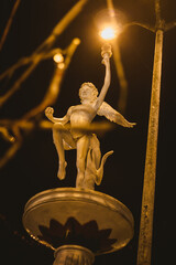 statue of an angel in Plaza de Canchaque