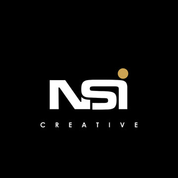 NSI Letter Initial Logo Design Template Vector Illustration