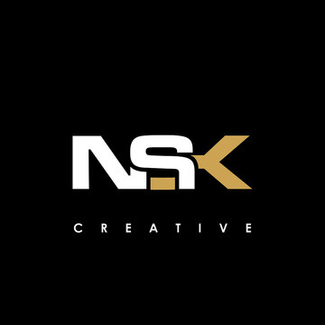 NSK Letter Initial Logo Design Template Vector Illustration