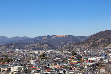 Fototapeta premium 大井町・松田町の街並み（神奈川県大井町）