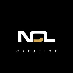 NCL Letter Initial Logo Design Template Vector Illustration