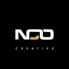 NCO Letter Initial Logo Design Template Vector Illustration