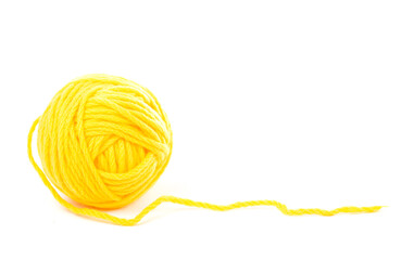 needles for knitting on the white background.