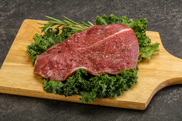 Raw beef steak for grill