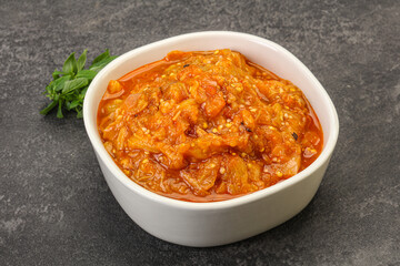 Caucasian cuisine - Mangal salad with vegetables