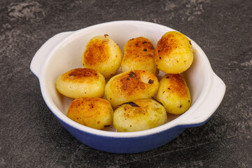 Roasted baby potato in the bowl
