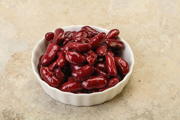 Canned red Kidney in the bowl
