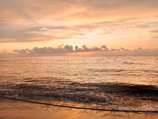 sunset on the beach