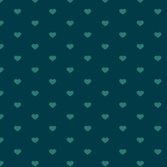 Pattern of green hearts