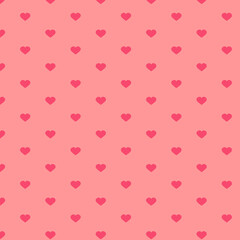 Pattern of pink hearts