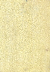 Crumpled paper - Textured pale gold watercolor solid background for design, graphic, art, layouts, banners and templates