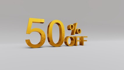 50 percent Discount 3D rendering