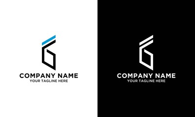 creative initial letter fg logo vector concept element