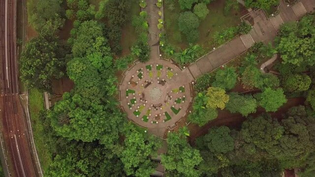 Aerial view of Commonwealth Park (Bukit Komanwel) at Bukit Jalil