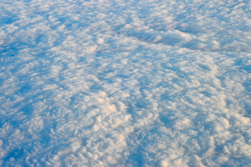panorama of the clouds, over the clouds, high clouds