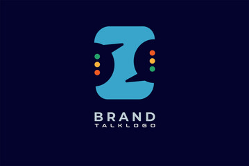 Initial Z Chat Logo, letter Z with chat and mic icon combination, Usable for Business and communication Logos, Flat Vector Logo Design Template, vector illustration